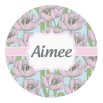Wild Tulips Round Decal - XLarge (Personalized)