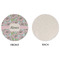Wild Tulips Round Linen Placemats - APPROVAL (single sided)