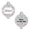 Wild Tulips Round Pet Tag - Front & Back
