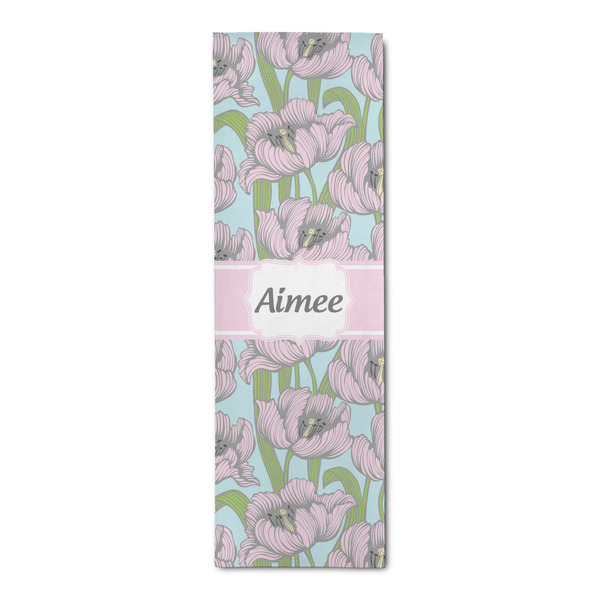 Custom Wild Tulips Runner Rug - 2.5'x8' w/ Name or Text