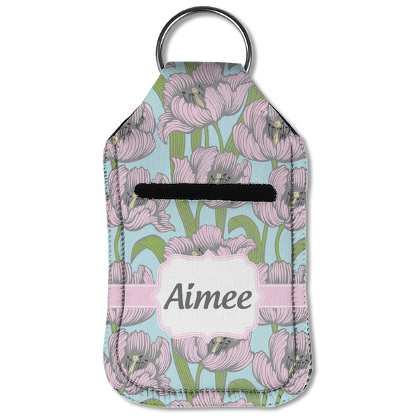 Wild Tulips Sanitizer Holder Keychain - Small (Front Flat)