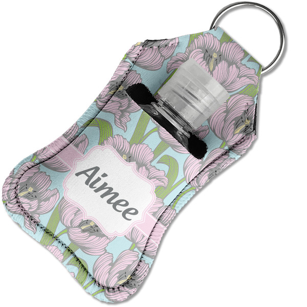 Wild Tulips Sanitizer Holder Keychain - Small in Case