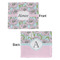 Wild Tulips Security Blanket - Front & Back View