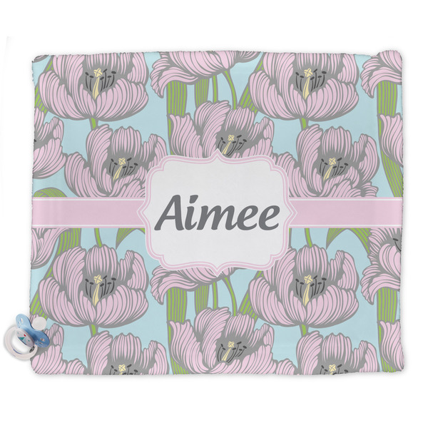 Custom Wild Tulips Security Blankets - Double Sided (Personalized)