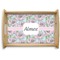 Wild Tulips Natural Wooden Tray - Small (Personalized)