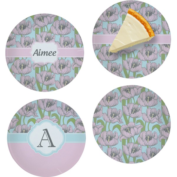 Wild Tulips Set of Appetizer / Dessert Plates