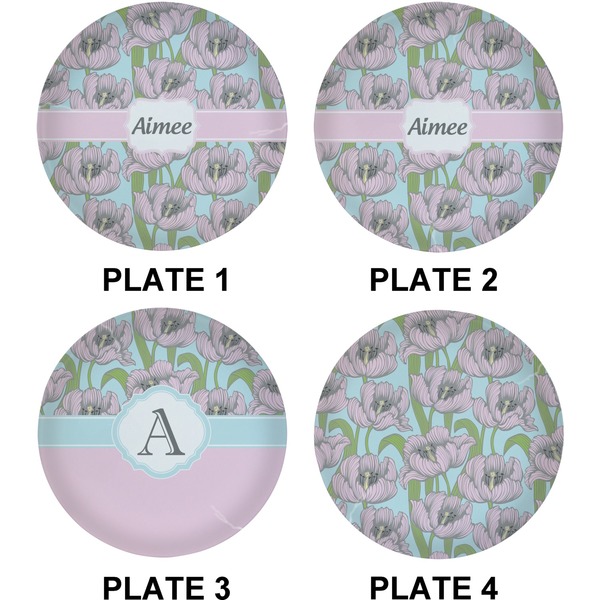 Wild Tulips Set of Lunch / Dinner Plates (Approval)