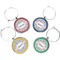 Wild Tulips Wine Charms (Set of 4) (Personalized)