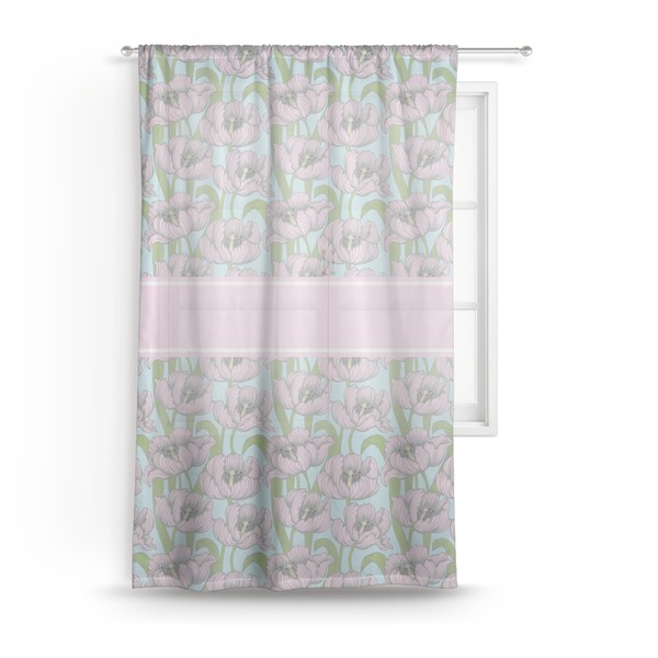 Custom Wild Tulips Sheer Curtain