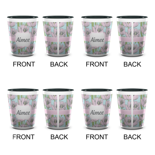 Wild Tulips Shot Glassess - Two Tone - Set of 4 - APPROVAL
