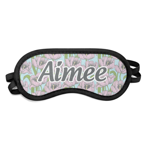 Custom Wild Tulips Sleeping Eye Mask (Personalized)