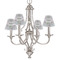 Wild Tulips Small Chandelier Shade - LIFESTYLE (on chandelier)