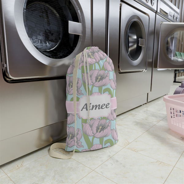 Wild Tulips Small Landry Bag - In Context