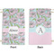 Wild Tulips Small Laundry Bag - Front & Back View