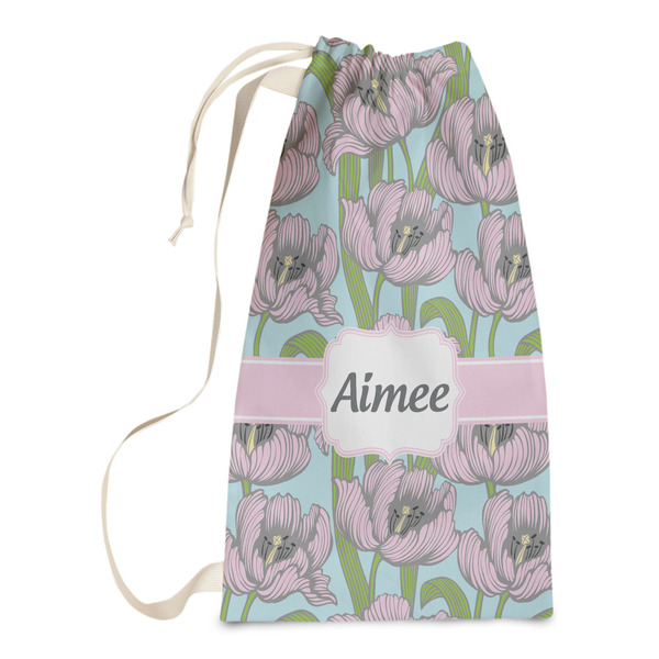 Custom Wild Tulips Laundry Bags - Small (Personalized)