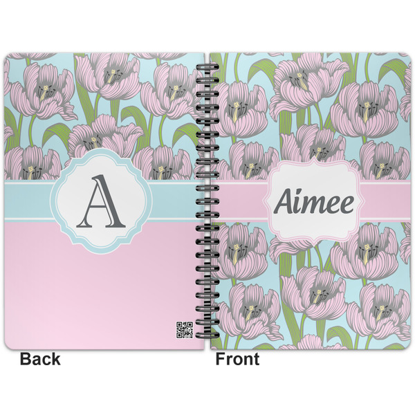 Wild Tulips Spiral Journal 7 x 10 - Apvl