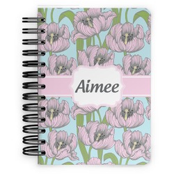 Wild Tulips Spiral Notebook - 5x7 w/ Name or Text