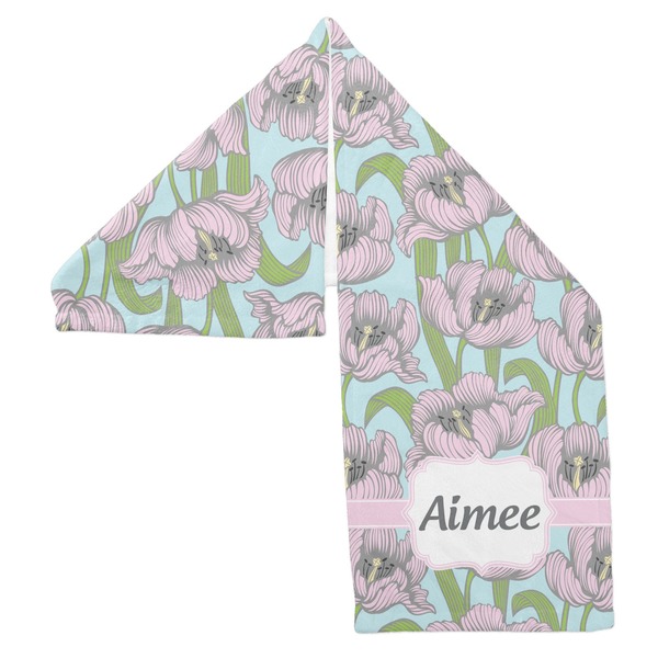 Wild Tulips Sports Towel Folded - Both Sides Showing