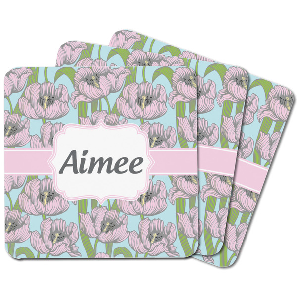 Wild Tulips Square Fridge Magnet - MAIN