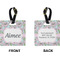 Wild Tulips Square Luggage Tag (Front + Back)