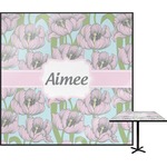 Wild Tulips Square Table Top (Personalized)