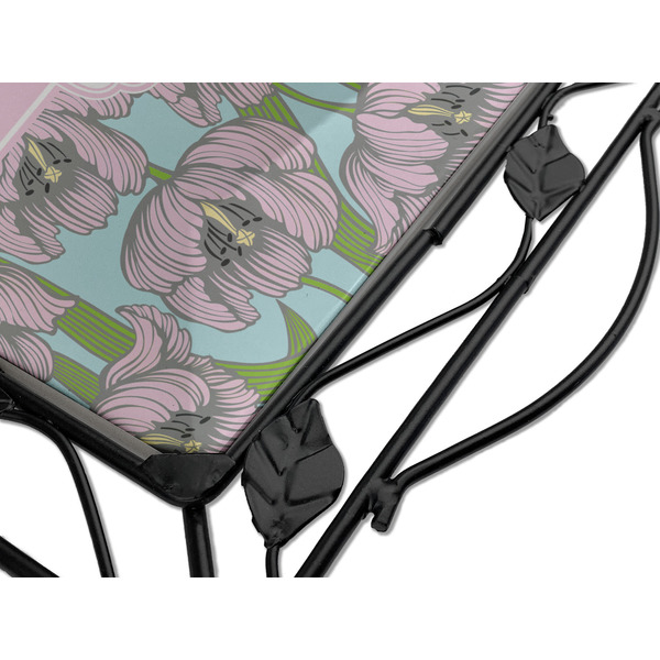 Wild Tulips Square Trivet - Detail