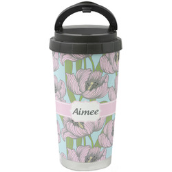 Wild Tulips Stainless Steel Coffee Tumbler (Personalized)