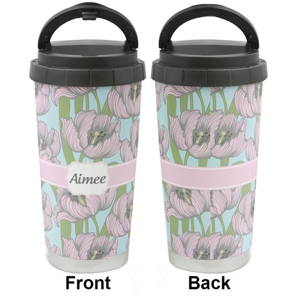 Wild Tulips Stainless Steel Travel Cup - Apvl
