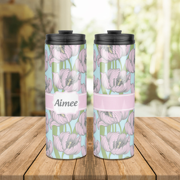 Wild Tulips Stainless Steel Tumbler - Lifestyle