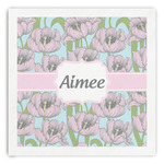 Wild Tulips Paper Dinner Napkins (Personalized)