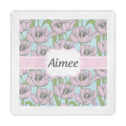 Wild Tulips Decorative Paper Napkins (Personalized)