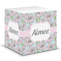 Wild Tulips Sticky Note Cube (Personalized)