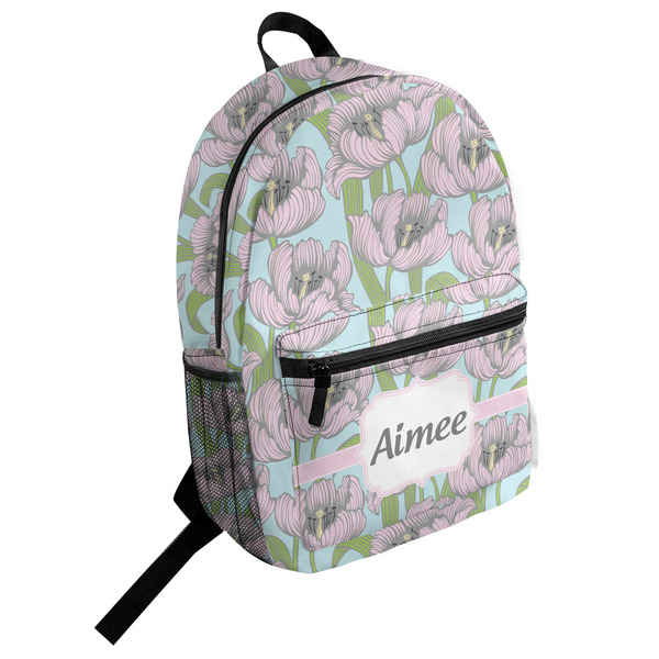 Custom Wild Tulips Student Backpack (Personalized)