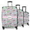 Wild Tulips 3 Piece Luggage Set - 20" Carry On, 24" Medium Checked, 28" Large Checked (Personalized)