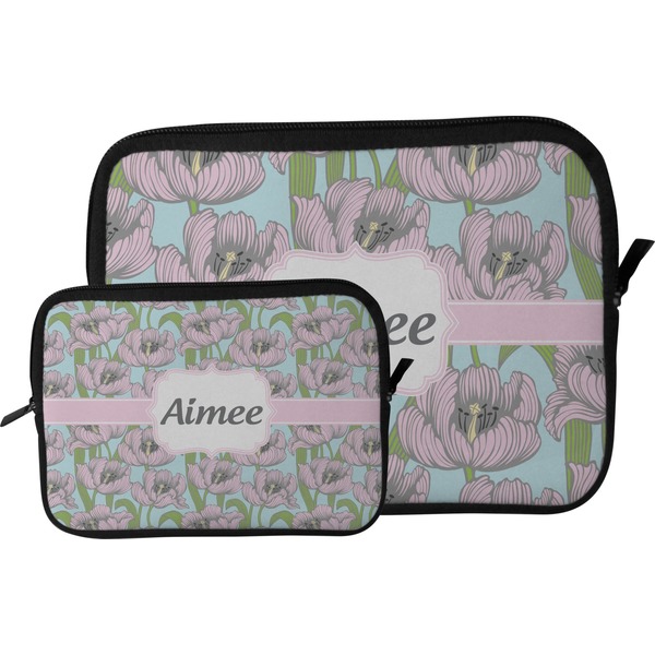 Wild Tulips Tablet Sleeve (Size Comparison)