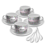 Wild Tulips Tea Cup - Set of 4 (Personalized)