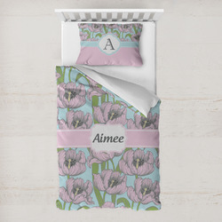 Wild Tulips Toddler Bedding w/ Name or Text