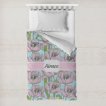 Wild Tulips Toddler Duvet Cover w/ Name or Text