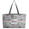 Wild Tulips Tote w/Black Handles - Front View