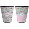Wild Tulips Trash Can Black - Front and Back - Apvl