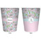 Wild Tulips Trash Can White - Front and Back - Apvl