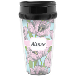 Wild Tulips Acrylic Travel Mug without Handle (Personalized)