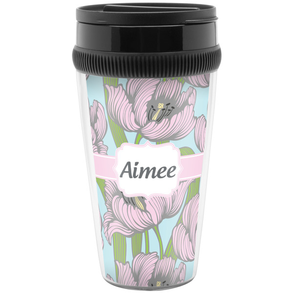 Custom Wild Tulips Acrylic Travel Mug without Handle (Personalized)