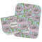 Wild Tulips Two Rectangle Burp Cloths - Open & Folded