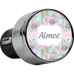 Wild Tulips USB Car Charger (Personalized)