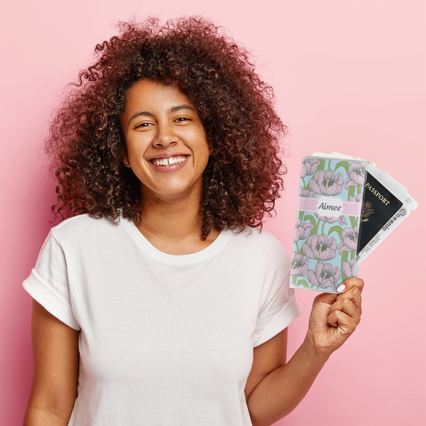 Wild Tulips Vinyl Document Holder - LIFESTYLE