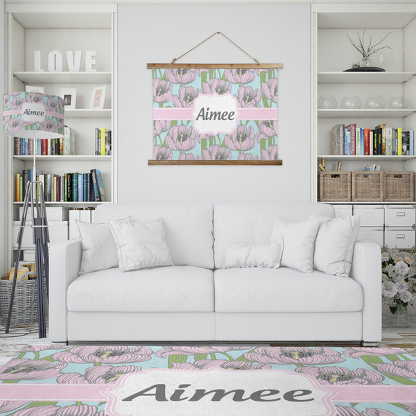 Wild Tulips Wall Hanging Tapestry - IN CONTEXT