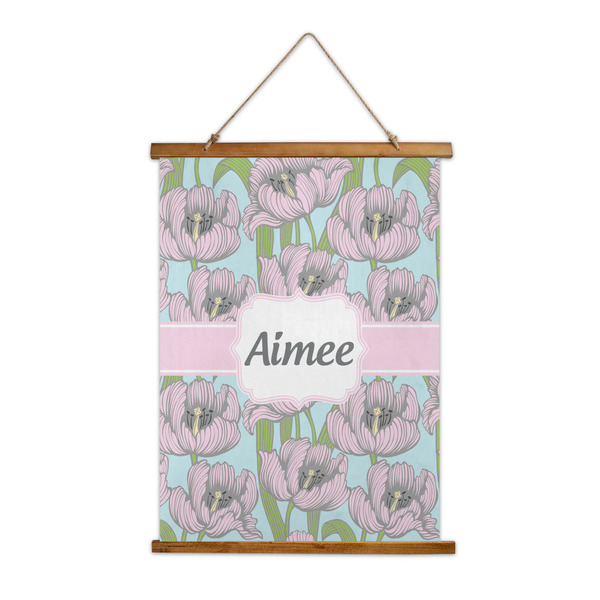 Custom Wild Tulips Wall Hanging Tapestry - Tall (Personalized)