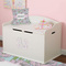 Wild Tulips Wall Monogram on Toy Chest