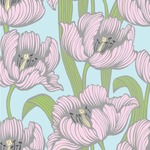 Wild Tulips Wallpaper & Surface Covering (Peel & Stick 24"x 24" Sample)